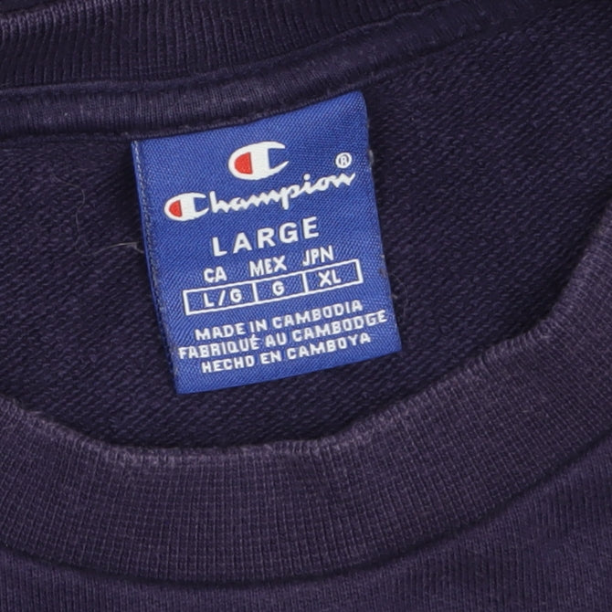 Mens UK Size L Champion Purple Pullover Sweatshirt