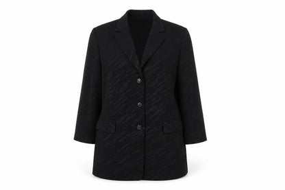 Delicate Different Women Black Size 16 Single-Breasted Blazer Jacket