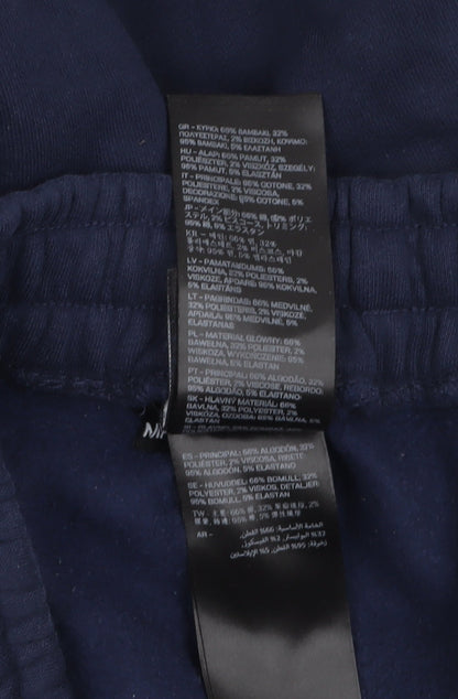 MP Women's Blue Fleece Sweatpants Small Elastic Waist Cuffed Fit