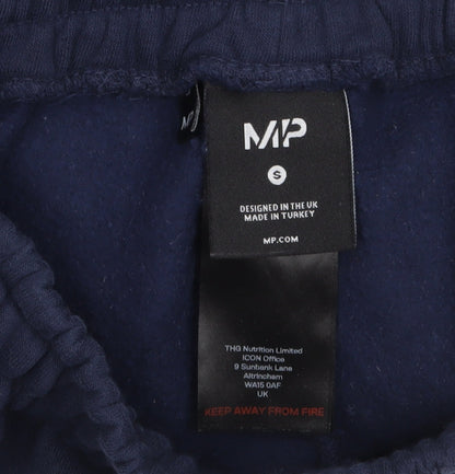 MP Women's Blue Fleece Sweatpants Small Elastic Waist Cuffed Fit