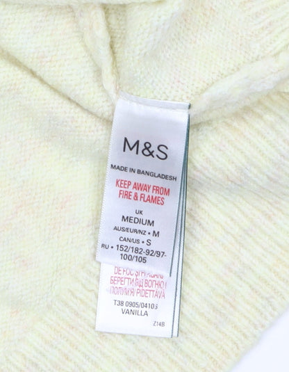 Marks and Spencer Women’s Beige Hooded Knit Jumper Size M