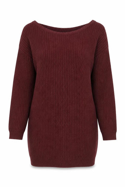 Missguided Women’s Brown Tall Chunky Knit Pullover Jumper UK 10/12