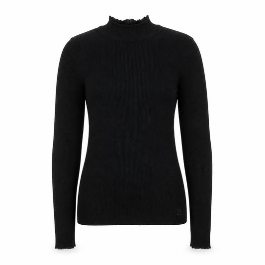 Ted Baker Women's Black Mock Neck Long Sleeve Slim Fit Jumper Size S