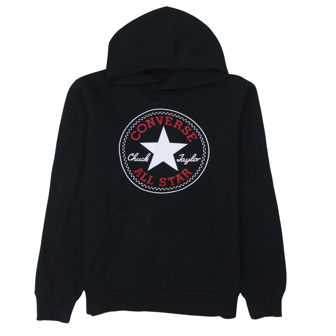 Teens UK Size XL Converse Black Pullover Hoodie