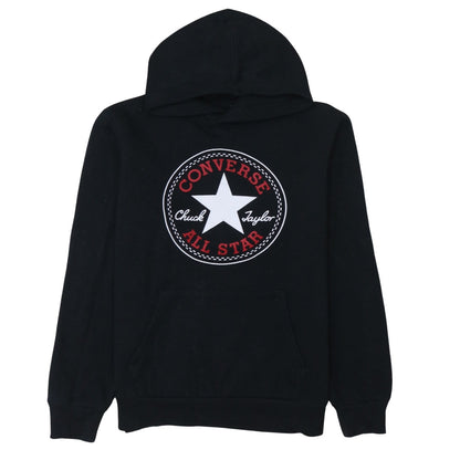 Teens UK Size XL Converse Black Pullover Hoodie