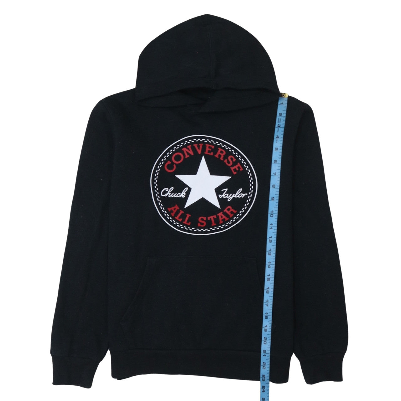Teens UK Size XL Converse Black Pullover Hoodie