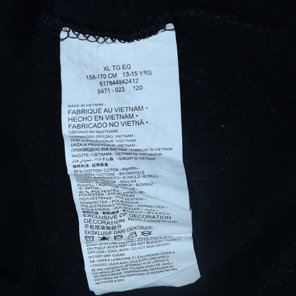 Teens UK Size XL Converse Black Pullover Hoodie