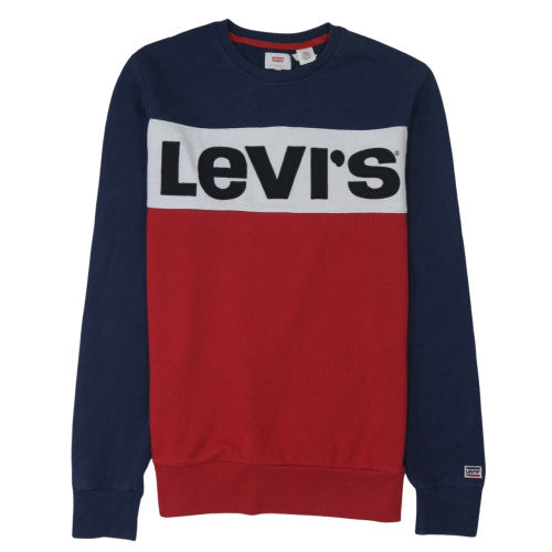 Mens UK Size M Levi's Multicoloured Pullover Sweatshirt