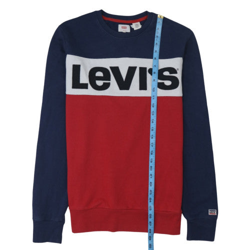 Mens UK Size M Levi's Multicoloured Pullover Sweatshirt
