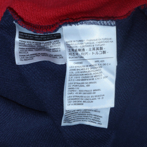 Mens UK Size M Levi's Multicoloured Pullover Sweatshirt
