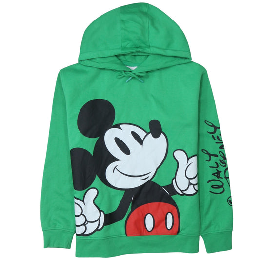 Womens UK Size XS Disney Green Pullover Hoodie