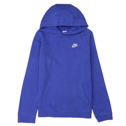 Teens UK Size S Nike Blue Pullover Hoodie