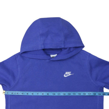 Teens UK Size S Nike Blue Pullover Hoodie
