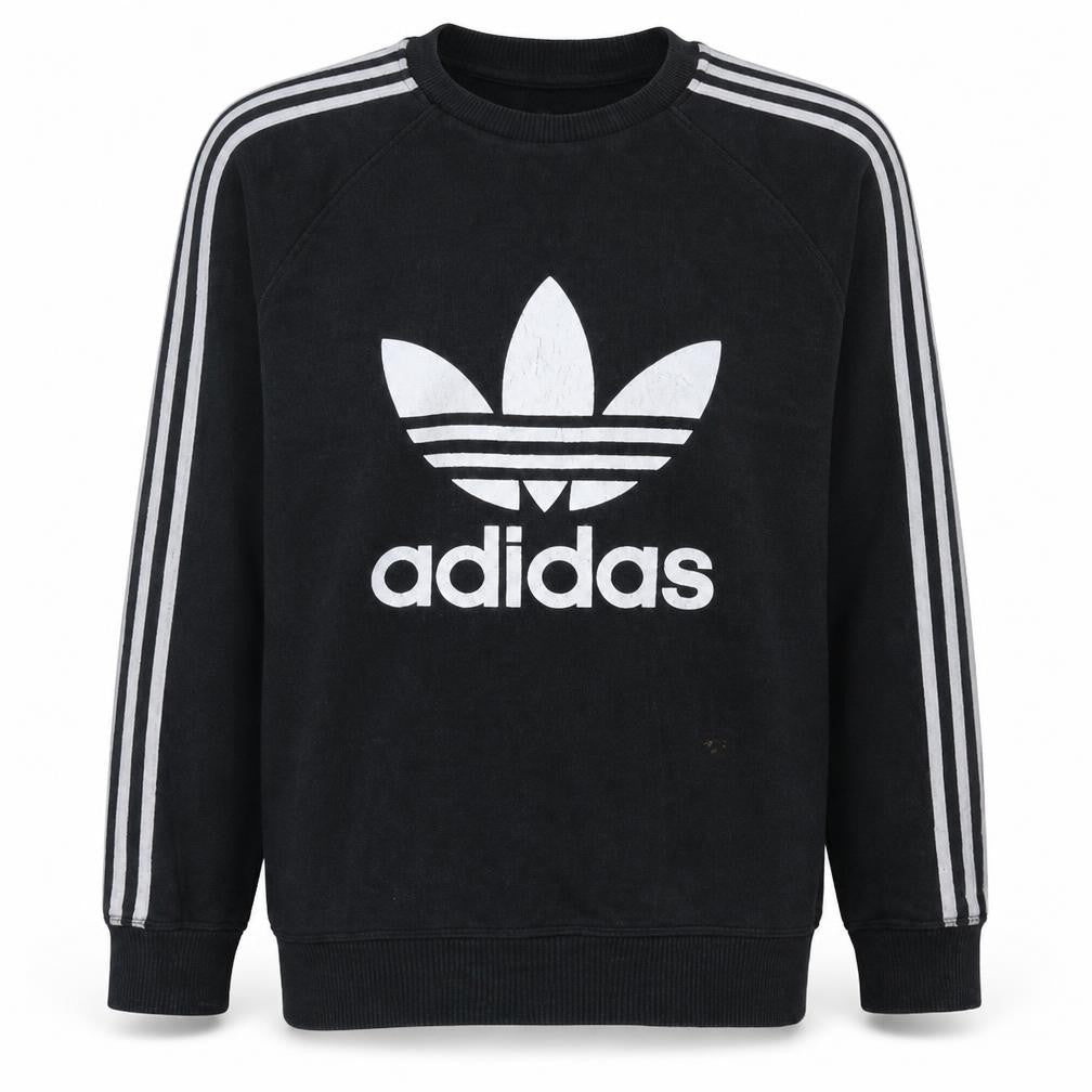 Mens UK Size L adidas Black Pullover Sweatshirt
