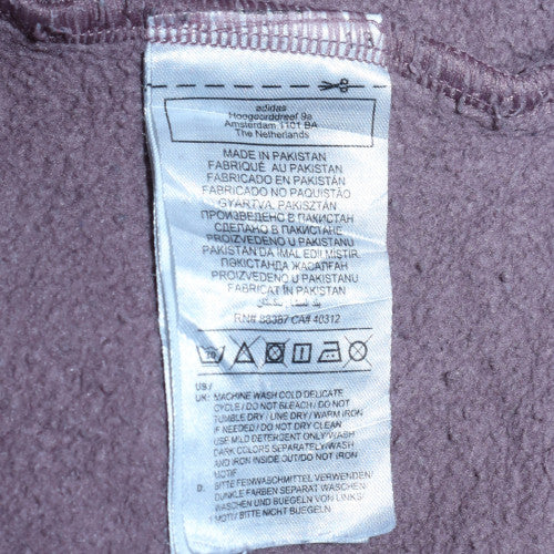 Womens UK Size 10 adidas Purple Pullover Hoodie