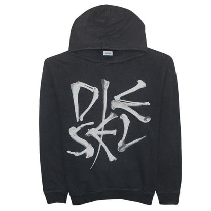 Mens UK Size XL Diesel Black Pullover Hoodie