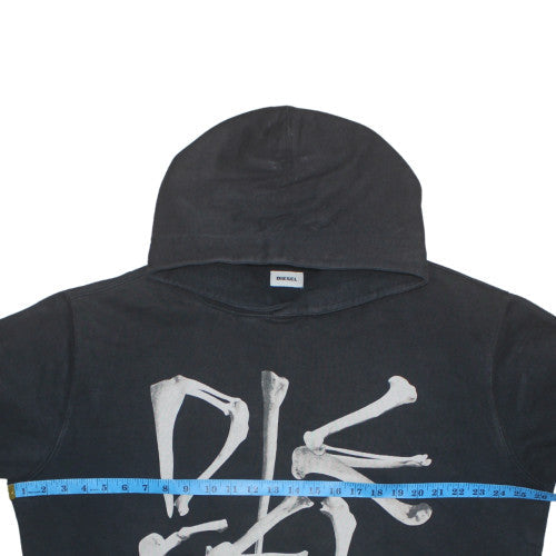 Mens UK Size XL Diesel Black Pullover Hoodie