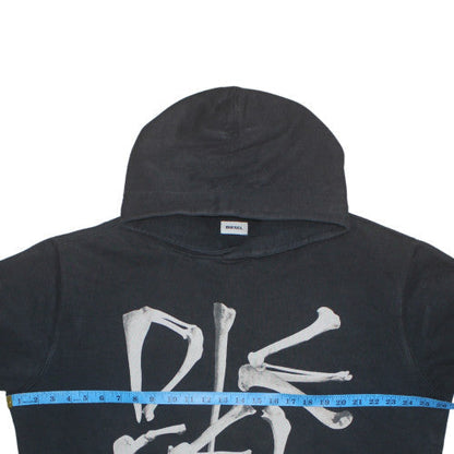 Mens UK Size XL Diesel Black Pullover Hoodie