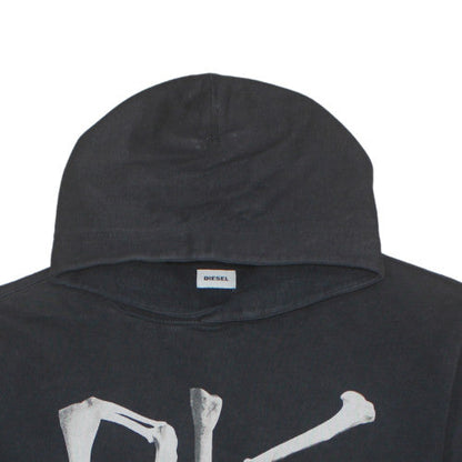 Mens UK Size XL Diesel Black Pullover Hoodie