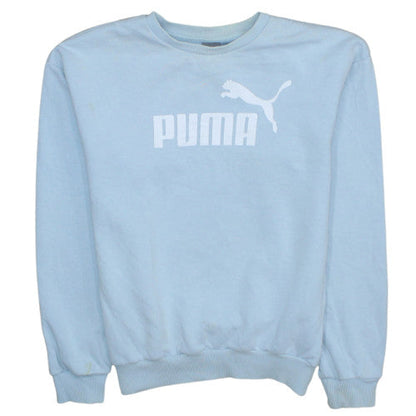 Mens UK Size S PUMA Blue Pullover Sweatshirt
