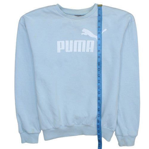 Mens UK Size S PUMA Blue Pullover Sweatshirt
