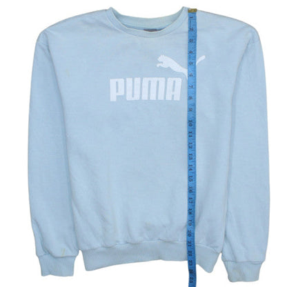 Mens UK Size S PUMA Blue Pullover Sweatshirt