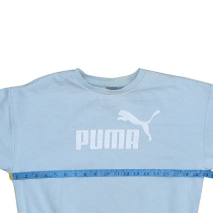 Mens UK Size S PUMA Blue Pullover Sweatshirt