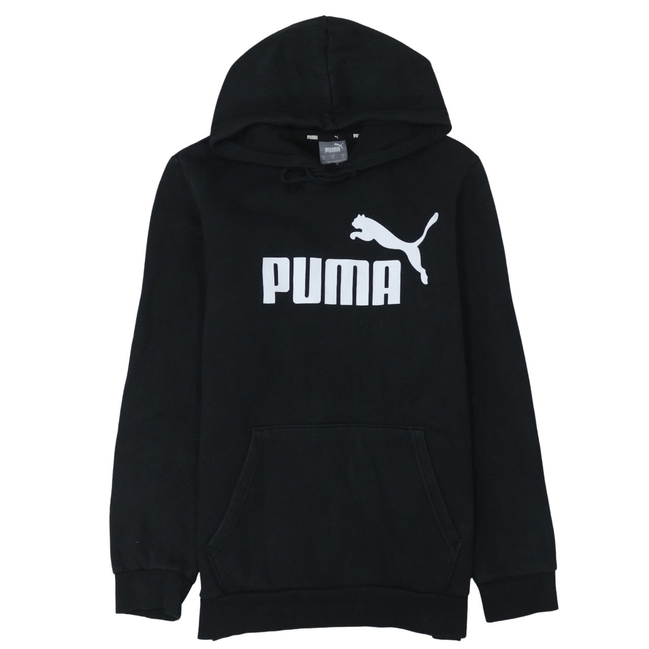 Mens UK Size S PUMA Black Pullover Hoodie