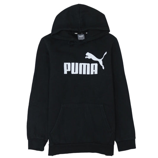 Mens UK Size S PUMA Black Pullover Hoodie