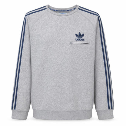 Mens UK Size L adidas Grey Pullover Sweatshirt