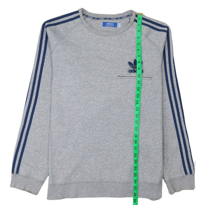 Mens UK Size L adidas Grey Pullover Sweatshirt