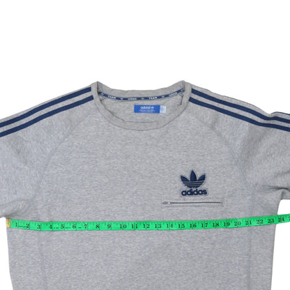Mens UK Size L adidas Grey Pullover Sweatshirt