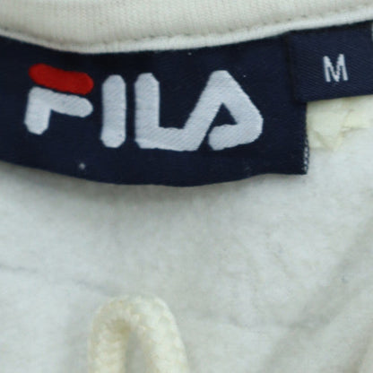 Mens UK Size M FILA White Pullover Hoodie