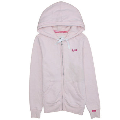 Womens UK Size S Diesel Pink Full Zip Hoodie