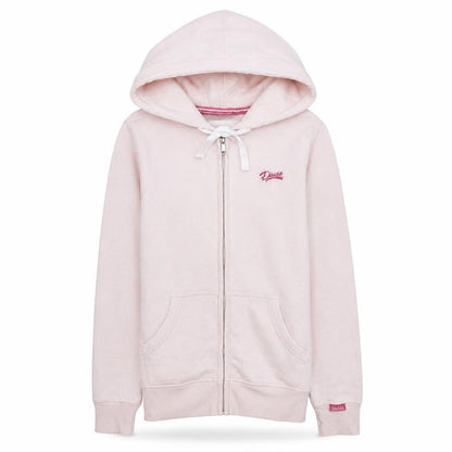 Womens UK Size S Diesel Pink Full Zip Hoodie