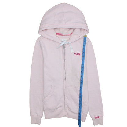 Womens UK Size S Diesel Pink Full Zip Hoodie
