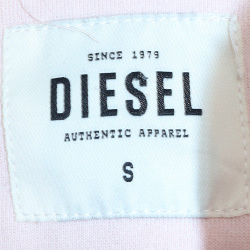 Womens UK Size S Diesel Pink Full Zip Hoodie