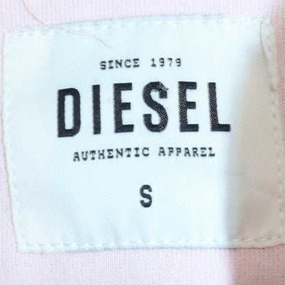 Womens UK Size S Diesel Pink Full Zip Hoodie