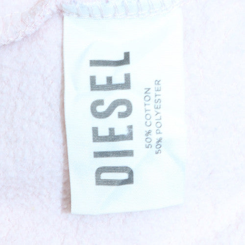 Womens UK Size S Diesel Pink Full Zip Hoodie