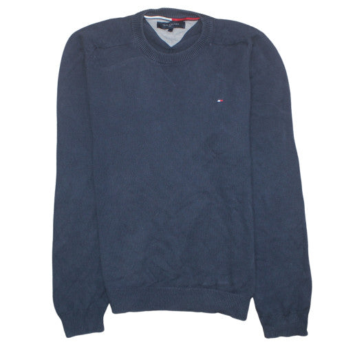 Mens UK Size L Tommy Hilfiger Blue Pullover Sweatshirt