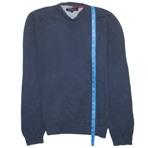 Mens UK Size L Tommy Hilfiger Blue Pullover Sweatshirt