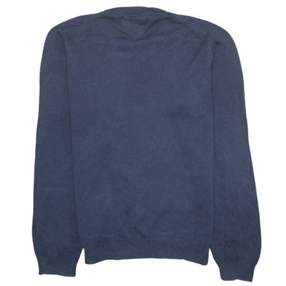 Mens UK Size L Tommy Hilfiger Blue Pullover Sweatshirt
