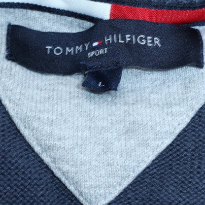 Mens UK Size L Tommy Hilfiger Blue Pullover Sweatshirt