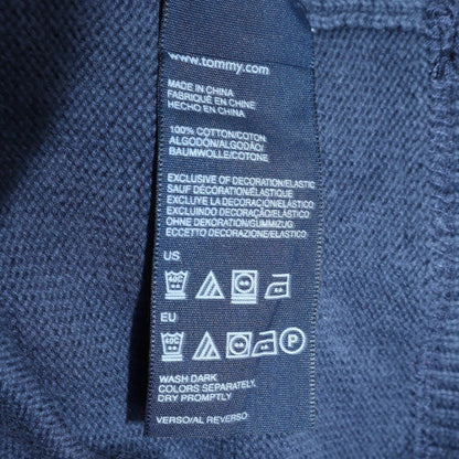 Mens UK Size L Tommy Hilfiger Blue Pullover Sweatshirt