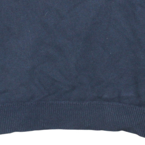 Mens UK Size L Tommy Hilfiger Blue Pullover Sweatshirt