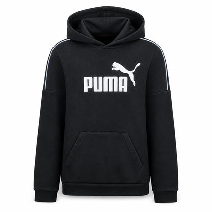 Teens UK Size 15-16Y PUMA Black Pullover Hoodie