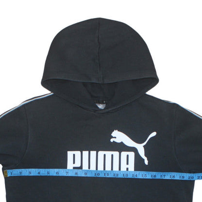 Teens UK Size 15-16Y PUMA Black Pullover Hoodie