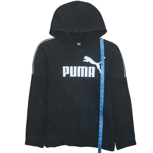 Teens UK Size 15-16Y PUMA Black Pullover Hoodie