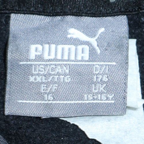 Teens UK Size 15-16Y PUMA Black Pullover Hoodie