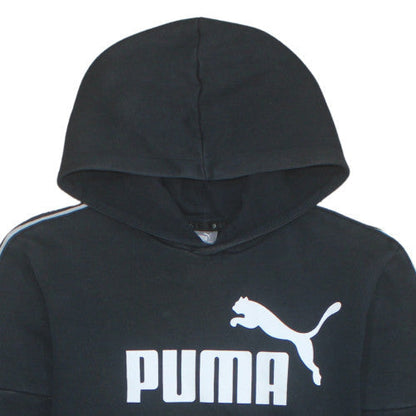 Teens UK Size 15-16Y PUMA Black Pullover Hoodie